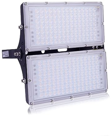 Sararoom Focos LED Exterior 200W 20000LM Foco Proyector Led, 3000K Blanco cálido Luz de Seguridad - IP65 Impermeable Floodlight Iluminación Reflector interior para Casa Jardín Garaje Patio Naves Campo
