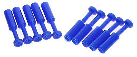 10X Pneumatique Bleu En Nylon Bouchon Bouchon De Tuyau Tuyau Tuyau Push Fit Connecteur Air Ligne 4/6/8/10 / 12MM,4mm