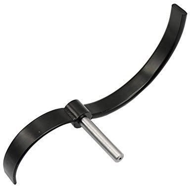 Drehwerkzeugablage für Holz-, Holzarbeiten, gebogene Drehung, 16 mm, schwarz