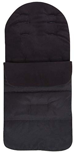 Universelle wasserdichte Kinderwagen-Wimpelkette für Kinderwagen, Fußsack, Schlafsack, Autositzbezug, winddicht, abnehmbar, Schwarz