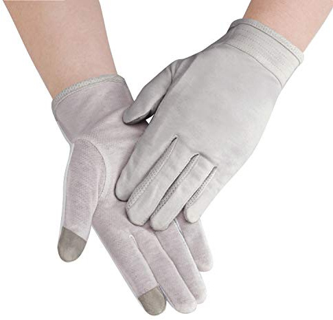 Men Breathable Touchscreen Gloves Summer Outdoor Lightweight Driving Gloves, Sun UV Protection Cotton Gloves Adult Anti-slip Full Finger Mitt Running Gloves Outside Cycling Hiking Gloves