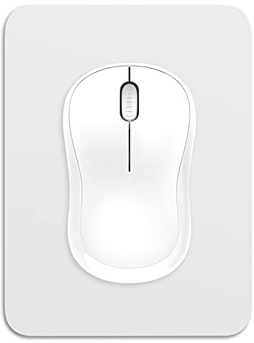 Dapesuom kleines Mauspad, 15 x 20 cm, mit Rutschfester Gummiunterseite, wasserdichtes Mini-Mauspad für Damen, Herren, kabellose Maus Laptops, Zuhause, Büro, Weltraumgrau