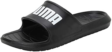 Puma Adults Divecat V2 Lite Slide Sandals - Black-White, UK 12