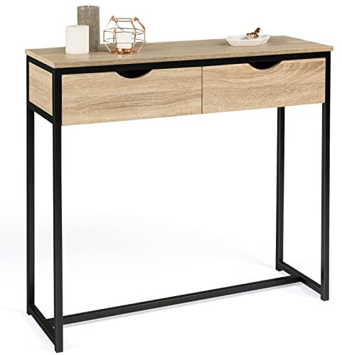 IDMarket - Konsole mit 2 Schubladen Detroit Industriedesign