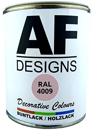 Alex Flittner Designs Buntlack Holzlack RAL4009 auf Wasserbasis 750ml seidenmatt Innen Aussen