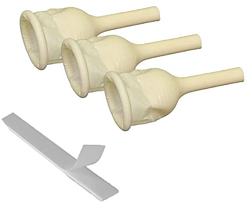 Lot de 20 sacs d'urinoir, cathéter externe masculin auto-adhésif, 30 mm