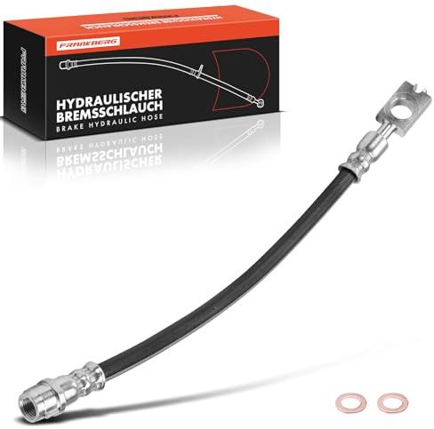 Frankberg Bremsschlauch Bremsschläuche Hinterachse Links Rechts | Kompatibel mit A4 8E2 8EC B6 B7 2000-2008 A4 Avant 8E5 8ED B6 B7 2001-2008 Exeo 3R2 3R5 2008-2013 Replace# 2201554