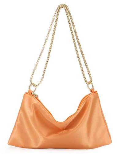 Jywmsc Damen Satin Abendtasche Glitzernde Clutch Handtasche Schultertasche für Party Prom Club Hochzeit