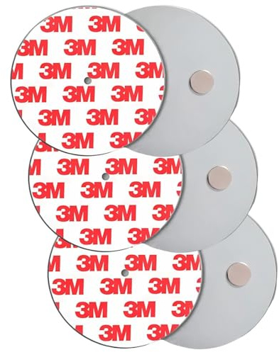 König Design Rauchmelder Magnethalter 3 Stück Selbstklebende Magnethalterung für Rauchmelder Ø 40mm schnelle & sichere Montage ohne Bohren und Schrauben für alle Feuermelder und Rauchwarnmelder