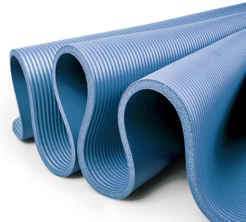 XXL Yogamatte Pilates-Matte Gymnastikmatte Fitnessmatte Fitnessmatte mit Tragegurt Phthalatfrei SGS-geprüft aus NBR 205x130x1,5 cm starke Dicke verschiedene Größen
