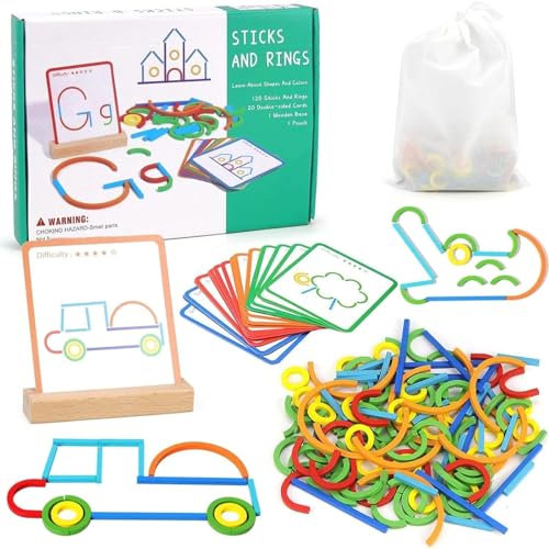 JoyJoyful Holz Montessori Spielzeug ab 3 4 5 6 Jahre Mädchen, Holzspielzeug Kinderspielzeug ab 3-8 Jahre Vorschule Lernspiele, Holzpuzzle Formanpassung Spiel,Puzzle ab 3 Jahre Einschulung Geschenk