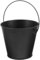 GANAZONO Seau À Cendres Seau À Graisse À Seau À Charbon De Bois Cheminée Seau en Métal pour Foyer Foyers Camp Gril À Granulés De Bois Accessoires De Barbecue Noir