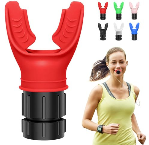 HNCY Lungentrainer, Atemtrainer, Lungentrainer zur Entwicklung starker Lungen, Atemtrainer mit Einstellbaren Widerständen zur Steigerung der Atemausdauer, Breathing Trainer Atemgesundheit Verbessern