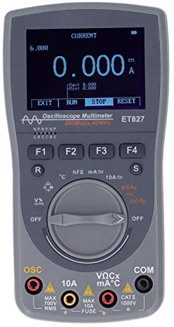 Srliya Forma de Onda Multímetro de Osciloscopio de 40MHz Modo Automático 200 MMSPS Multímetro