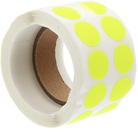 SECFOU Bunte Aufkleber Leuchtende Punktaufkleber Selbstklebende Klebeetiketten Farbige Geschenkverpackungsaufkleber Einfach Anzuwenden
