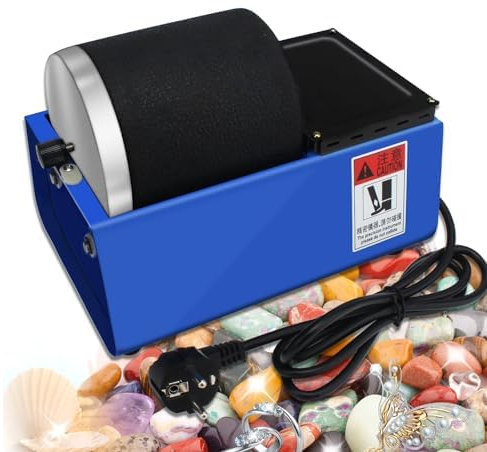 Kit lucidatrice per rocce professionale, lucidatrice elettrica per rocce, lucidatrice per rocce rotativa a velocità regolabile, potente potenza di funzionamento/vibrazione uniforme e basso rumore, p