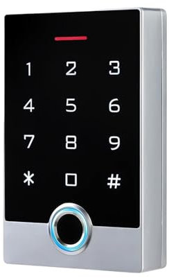ZKLGS Kit Sistema di Controllo accessi Porta Tastiera Touch for Serratura elettrica Intelligente for Impronte digitali con Controllo di Accesso alla Scheda IC con codice temporaneo Digicode(TF3-EM)