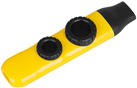 Abaodam Professionelles Tragbares Kazoo aus Abs mit Doppelloch und Flötenmembranen Inklusive Zubehör Kindermusikinstrument für Musikalische Früherziehung