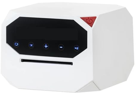Sxhlseller 360 ° Automatische Karten -Mischungsmaschine - Stille Wiederaufladbare Batterie, 6 Deckkapazität für Poker Blackjack & Family Party Games (Black) (White)