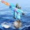 Aragallant Pistola ad Acqua Elettrica, Automatico Pistola 800ml - Portata 10 Metri, Ricaricabile Pistola con Effetti Flash & Suono per Bambini/Adulti(Spiaggia, Piscina, Giardino) (Blu)