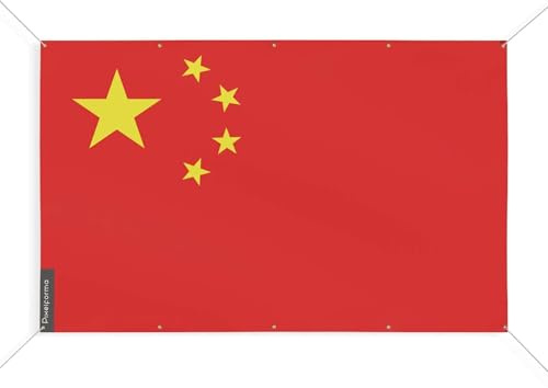 Bandiera Cina 10 occhielli in varie misure (S) 160 x 240 cm
