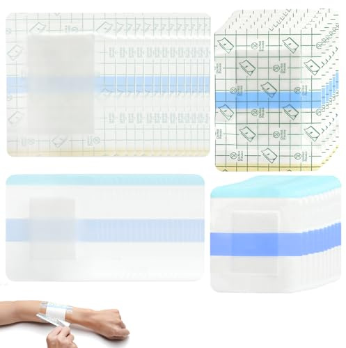 Pansement waterproof 32 pièces – 16 pansements 10x13cm et 16 pansements 6x7cm, pansements étanches pour tatouage, sport, piscine, protection contre l'eau et l'humidité