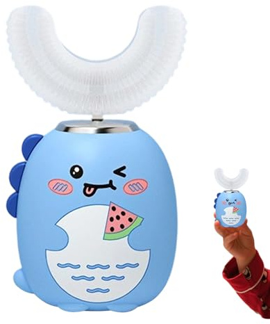 Spazzolino Automatico Per Bambini 3 Modalità Con Timer | Spazzolino da Denti Ultrasonico per Bambini Per Età 2-6 Anni Uso Quotidiano Carie E Igiene