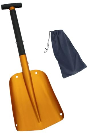 Pala da neve pieghevole portatile con impugnatura ergonomica per rimozione vialetto ed escursionismo avventura emergenze Usa lega di alluminio pala pieghevole