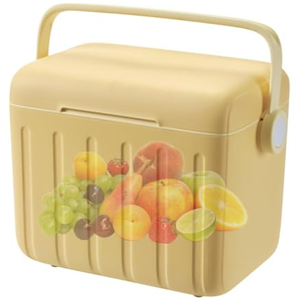 Kleine Kühlbox Für Speisen Und Getränke, Isolierte Tragbare Kühlbox, 6 L Kühlboxs Mit Griff Für Auto, Grill, Camping Und Reisen, Mit 6 Kühlakkus, Outdoor-Camping-Eisboxen Für Lebensmittel