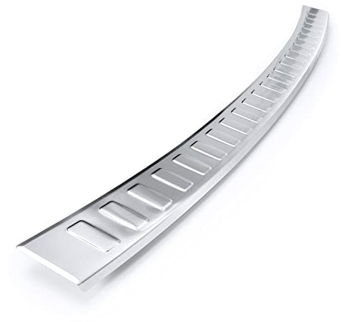 tuning-art BL955 Protector de Borde de Carga para Seat Tarraco 2018-2024 con un Borde, Color:Plata