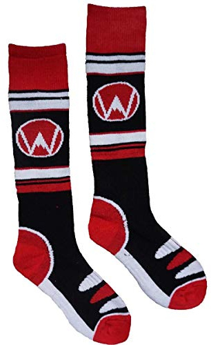 Winter's Edge Youth Padded Ski Sock (Red/Black/Medium)