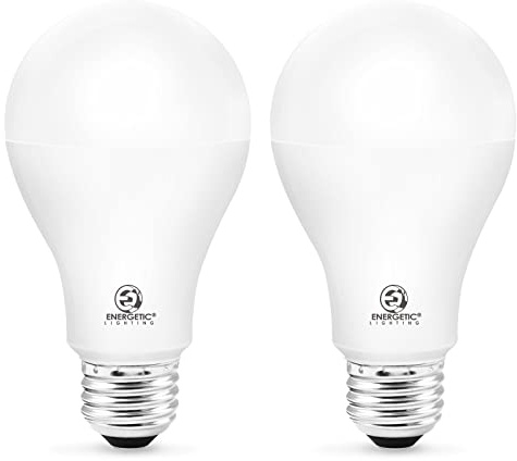 ENERGETIC SMARTER LIGHTING 150 Watt Light Bulb, 2600LM Super Bright Light Bulb, Warm White 3000K, E26 Base, A21 High Lumens LED Bulb, Non-Dimmable, UL Listed, 2 Pack