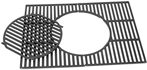 WELL GRILL Griglia in ghisa da 44,5 cm, con inserto rotondo estraibile per barbecue Weber Spirit I & II 200 Series, Spirit E-210 E-220 S-210 S-220, per Weber Gourmet BBQ Grill System, 8846, 7637