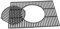 WELL GRILL 44.5 cm Cast Iron Cooking Grate with Removable Round Insert for Weber Spirit I & II 200 Series Gas Grills, Spirit E-210 E-220 S-210 S-220, for Weber Gourmet BBQ Grate System, 8846, 7637