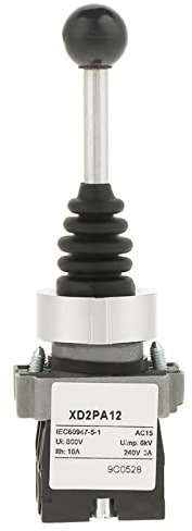 4.84 X 1.57inch 12 Volt Way Joystick Ctrol Mrisata 2 Position 2NO Locked Joystick Switch Replacement Fits for XD2PA12