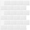 DEWOO Autoadhesivos Azulejos Adhesivos Cocina Baldosas Pared Metro Cocina y Baño, Blanco 10-Piezas (32 x 26.7cm)