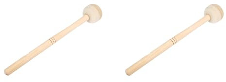 2 Stück Bass Drum Mallet Concert, Mallet Wool Drum Mallet Percussion Drum Mallet, Bass Drum Mallet Stick mit Wollfilzkopf Percussion Marching Band Zubehör