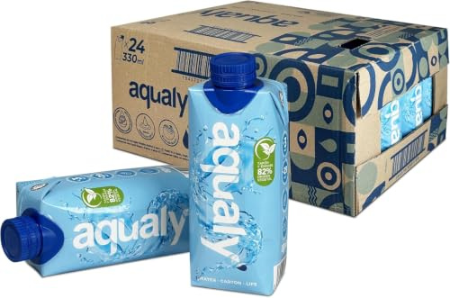 Agua en Cartón Bricks de 330 ml, 24 unidades | Agua de Mineralización Muy Débil con Minerales Esenciales y 0% Impurezas
