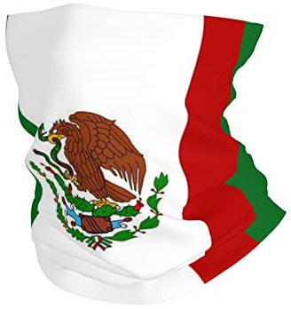 Halswärmer Mexiko Flagge Röhrenschal Bequem Kopfbedeckung Stirnband Unisex Sturmhaube Für Motorrad, Wandern, Klettern