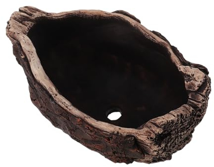 DECHOUS Zement Sukkulenten Blumentopf als Elegante Wohnraumdeko Kreativer im Baumwurzel Design Robust und Kompakt für Zuhause Lebensraum für Sukkulenten