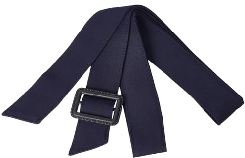 GORGECRAFT Cintura Regolabile per Cappotto 1.7m Trench da Donna con Fibbia Larghezza 4.6cm Cintura di Ricambio in Tessuto Blu Medio per Cappotto Antivento Tuniche Cintura con Nodo