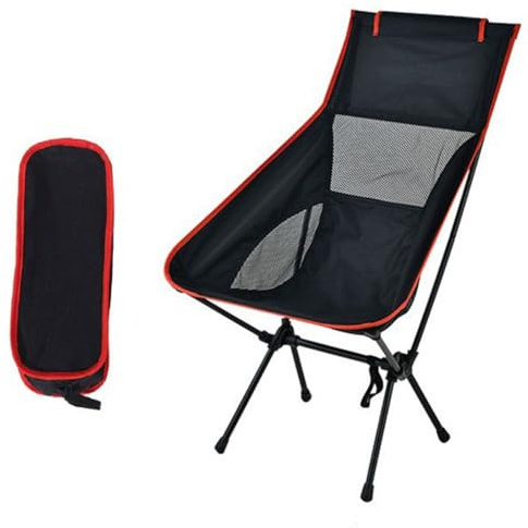 Campingstuhl Hochlehner faltbar 120 kg Klappstuhl Camping leicht Angelstuhl klappbar Klappstuhl Outdoor mit Tragetasche Faltstuhl Ultraleicht Campingstuhl klappbar für Picknick Outdoor Wandern