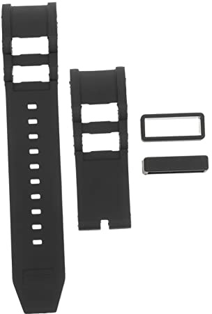 ARTSEWPLY Correa de Pulsera Inteligente para Reloj Mujer Resistente al Agua de Gel de Sílice Tamaño Ajustable y Diseño Negro para Uso Diario Ocasión