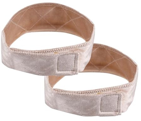 Wig Grip Band - ShiningUU Elastic 2 Pcs Beige Velvet Non-Slip Wig Bands for Wigs, Wig Grip Cap for Secure Hold Human Hair & Synthetic Wigs