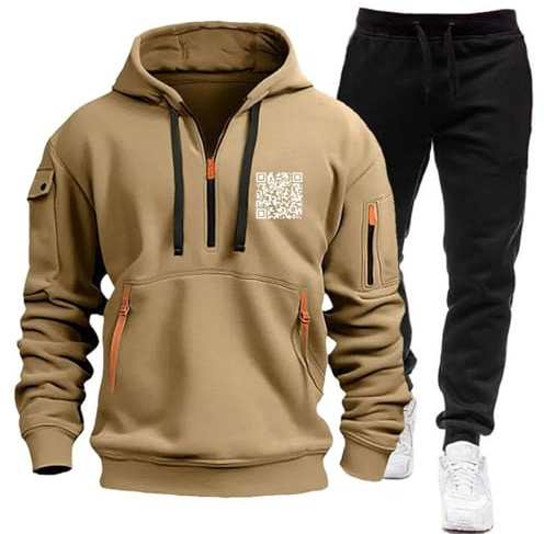 CEWIFO Tuta Sauna Uomo Completo da Acqua per Moto Completa Squadra Calcio Felpe Invernali con Cappuccio e Zip Rain Jacket Man Pantaloni Protezioni Jeans