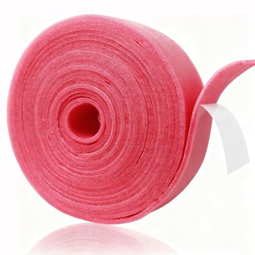 Randdämmstreifen Selbstklebend, 50mm x 5mm x 10m Randdämmstreifen für Ausgleichsmasse, Randstreifen Randdämmung Dehnfugenband, Estrich Randstreifen für Fußbodenheizung Schallschutz