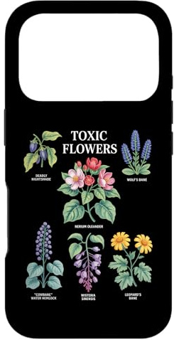 Toxic Flowers Deadly Nightshade Wolfs Bane Nerium Oleander Case for iPhone 17 Pro