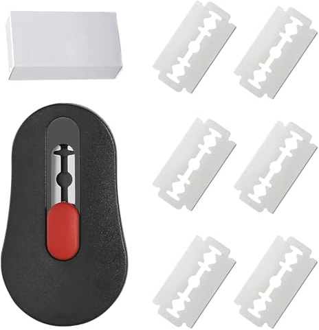 BOBITALK 1 Bäckermesser Satz Mit 6 Individuell Klinge,Brot Einschneidemesser, Tragbarer Brotklinge,Brot Backen Zubehör Für Brot Und Brötchen(Schwarz)