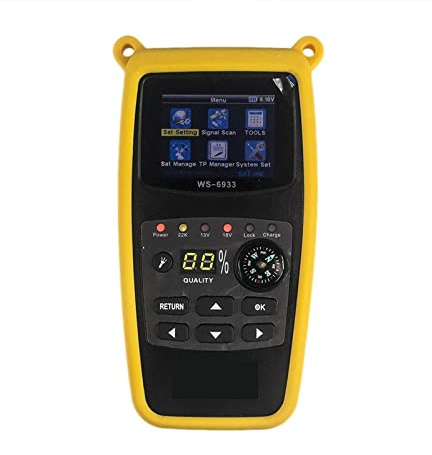 WS6933 LCD Satellite Finder Meter Ricevitore TV satellitare digitale con bussola Digital, Localizzatore satellitare