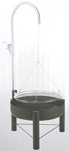 Haushalt International Grill Robuster Dreibein Schwenkgrill Holzkohlegrill Feuerschale höhenverstellbar